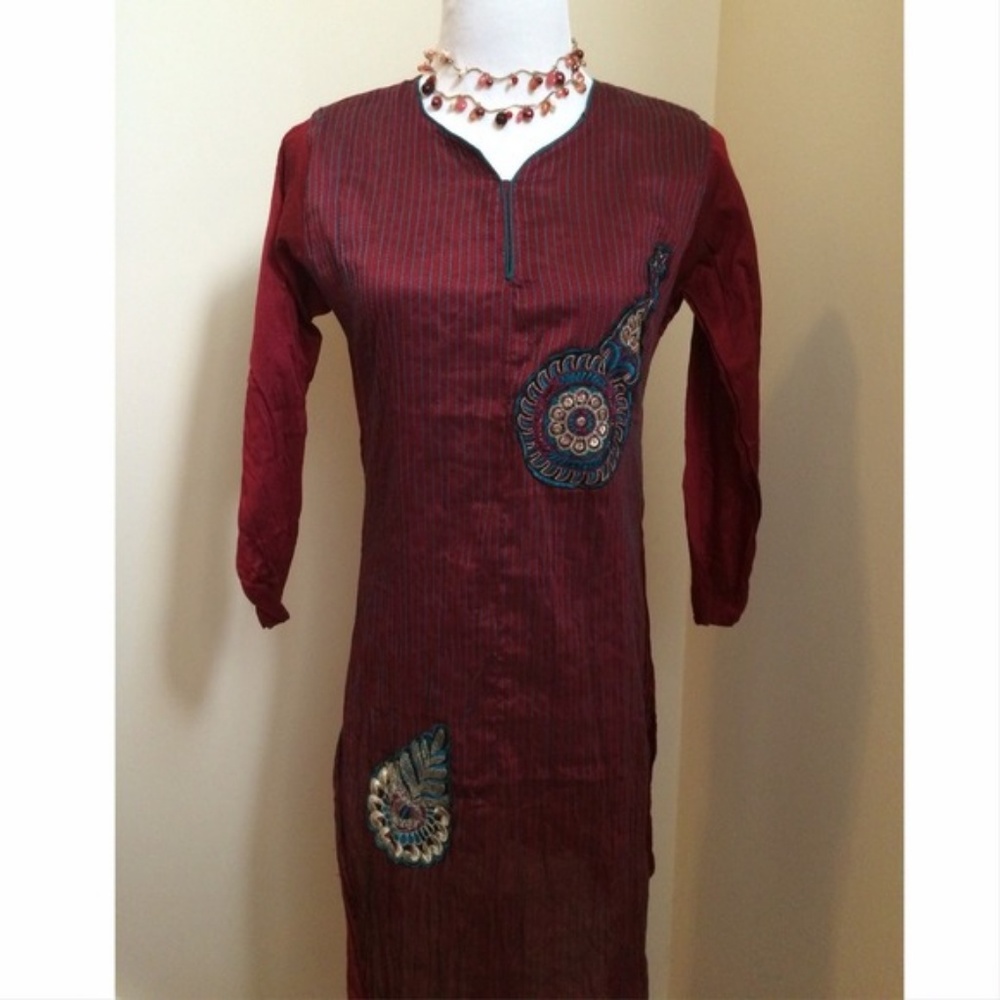 Embroidered Indian Tunic